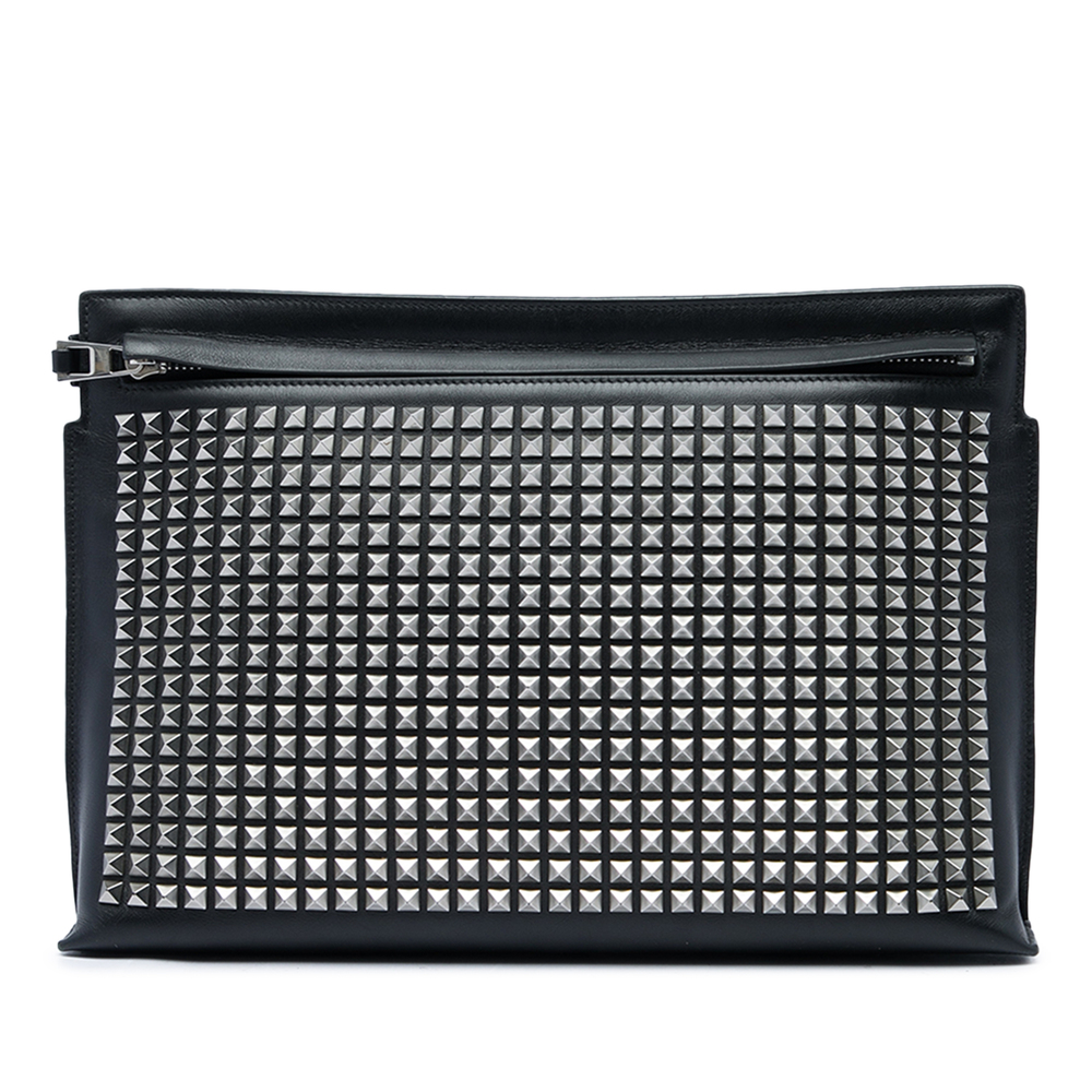 Pre-Loved LOEWE Studded Calfskin T Clutch